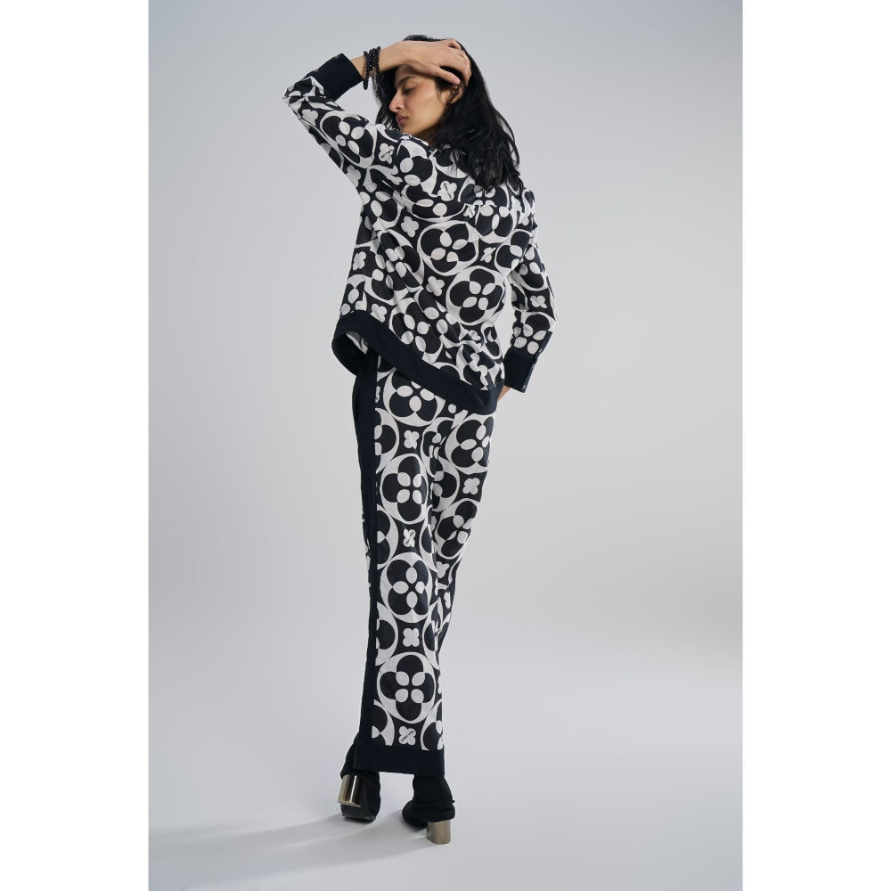 TERRA LUNA Women's Black Java 100% Cotton Full Sleeve Shirt