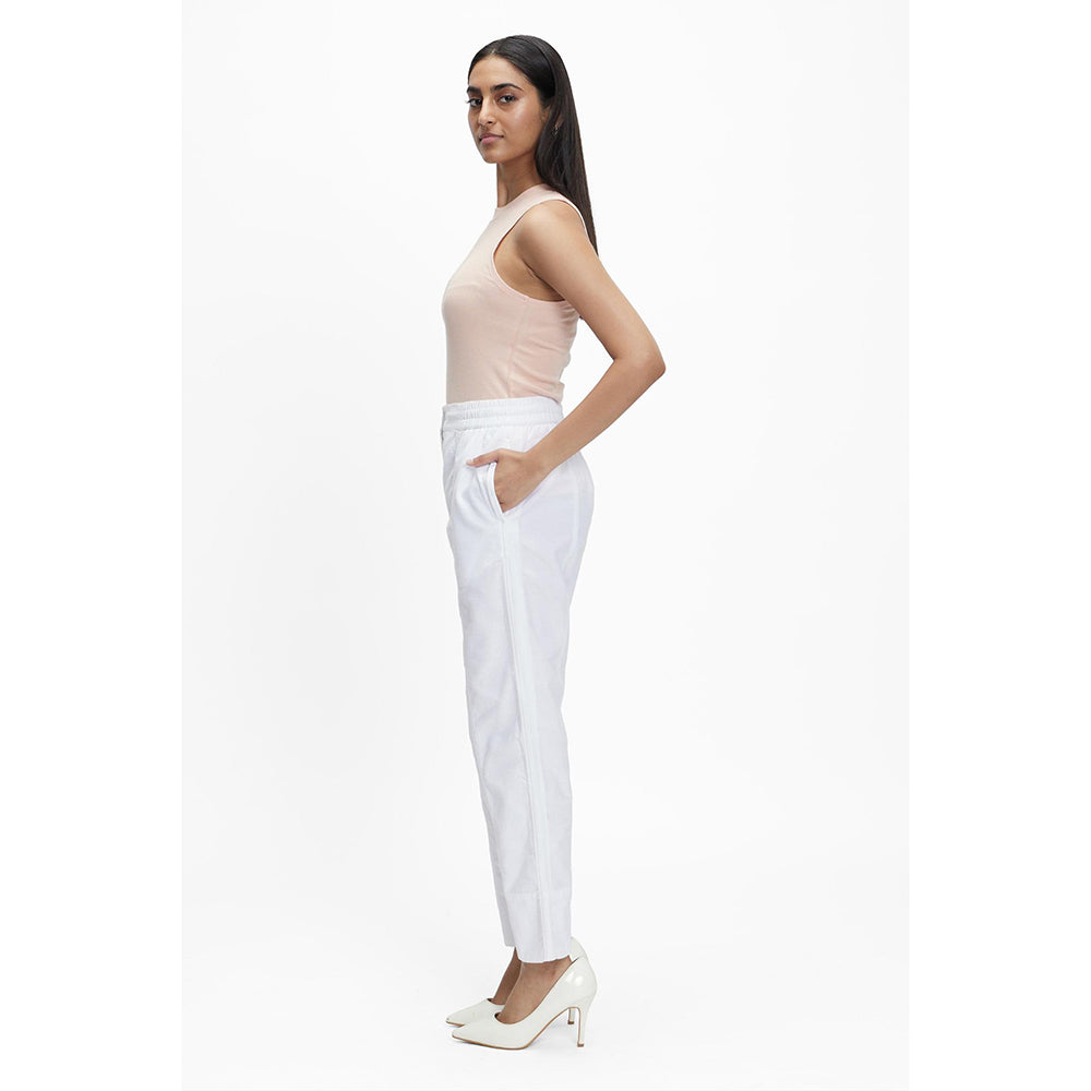 TERRA LUNA White Solid/Plain Naipan Pant