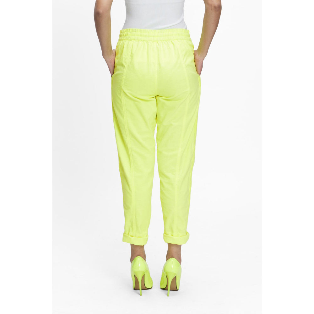 TERRA LUNA Yellow Solid/Plain Naipan Pant