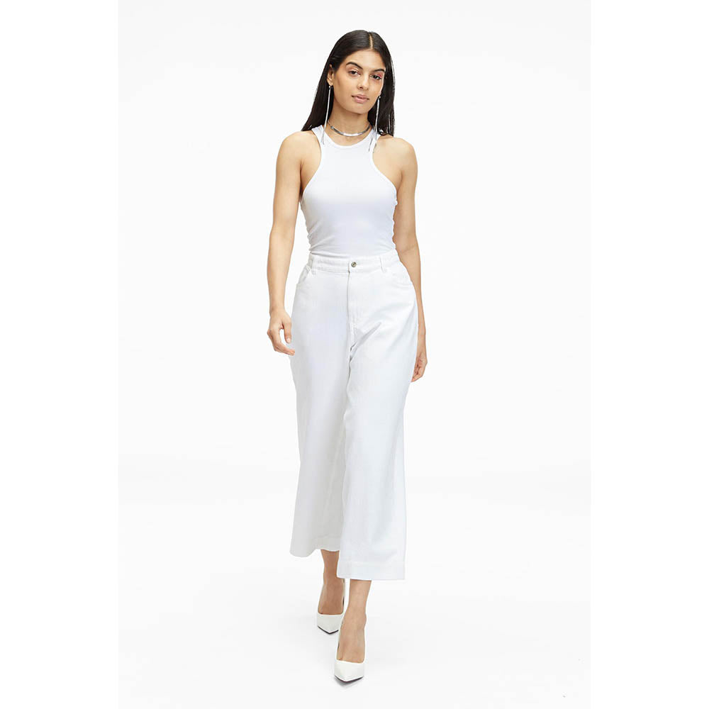TERRA LUNA White Solid/Plain Avalon Pant