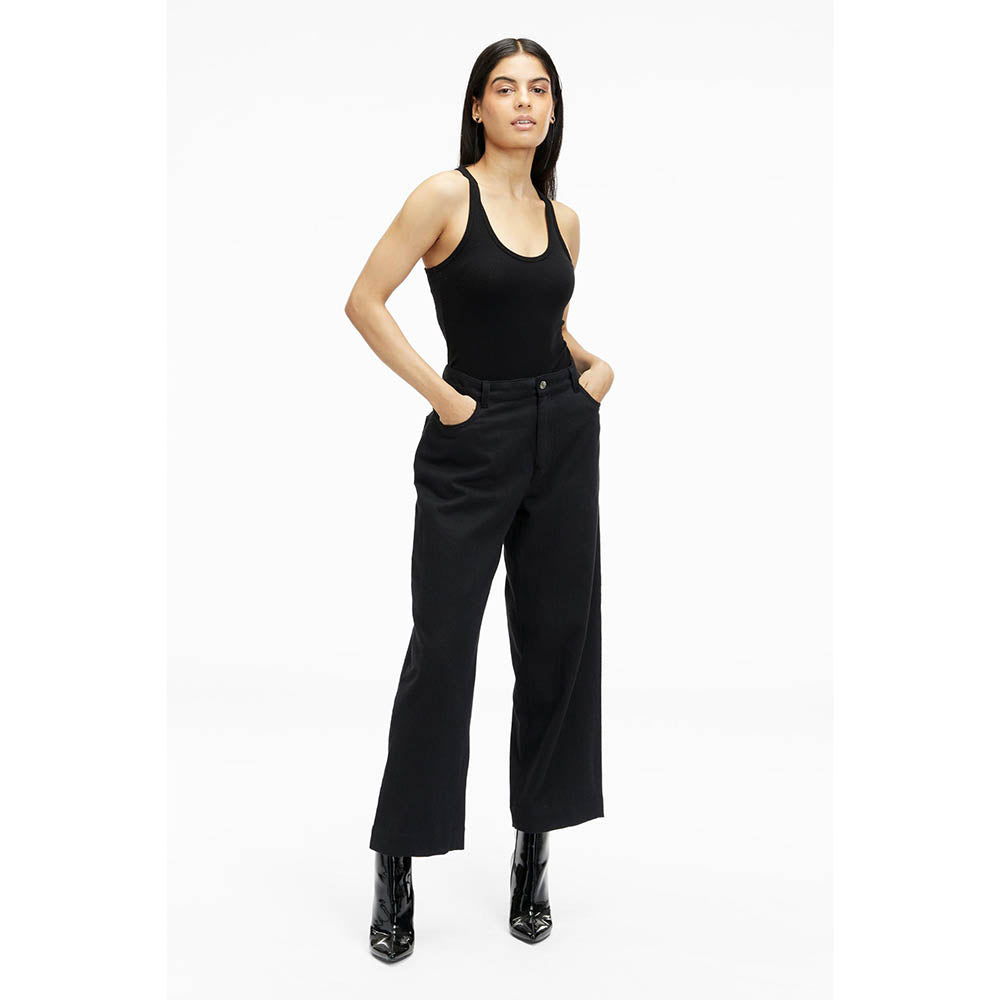 TERRA LUNA Black Solid/Plain Avalon Pant