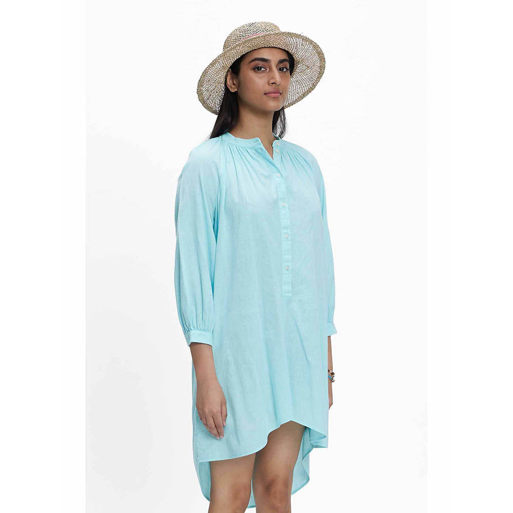 TERRA LUNA Nikoi Blue Solid Dress