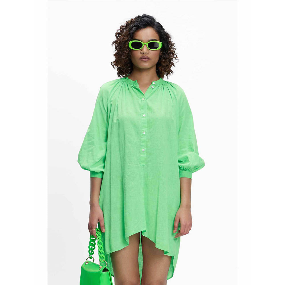 TERRA LUNA Nikoi Green Solid Dress