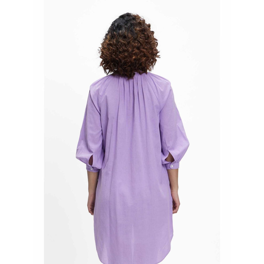 TERRA LUNA Nikoi Purple Solid Dress