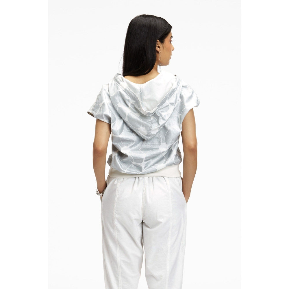 TERRA LUNA Riobo Grey Printed Hoodie