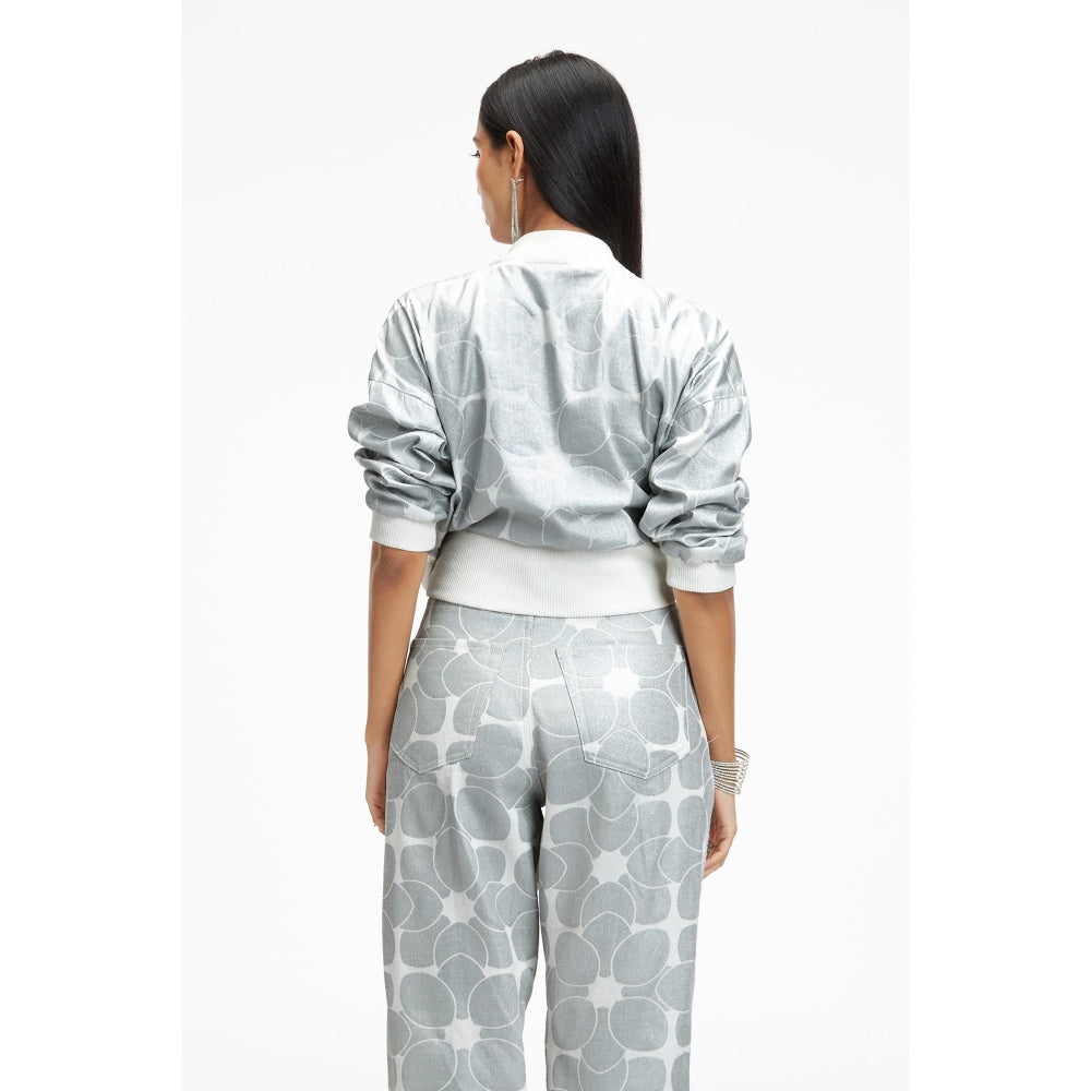 TERRA LUNA Octan Grey Bomber Jacket