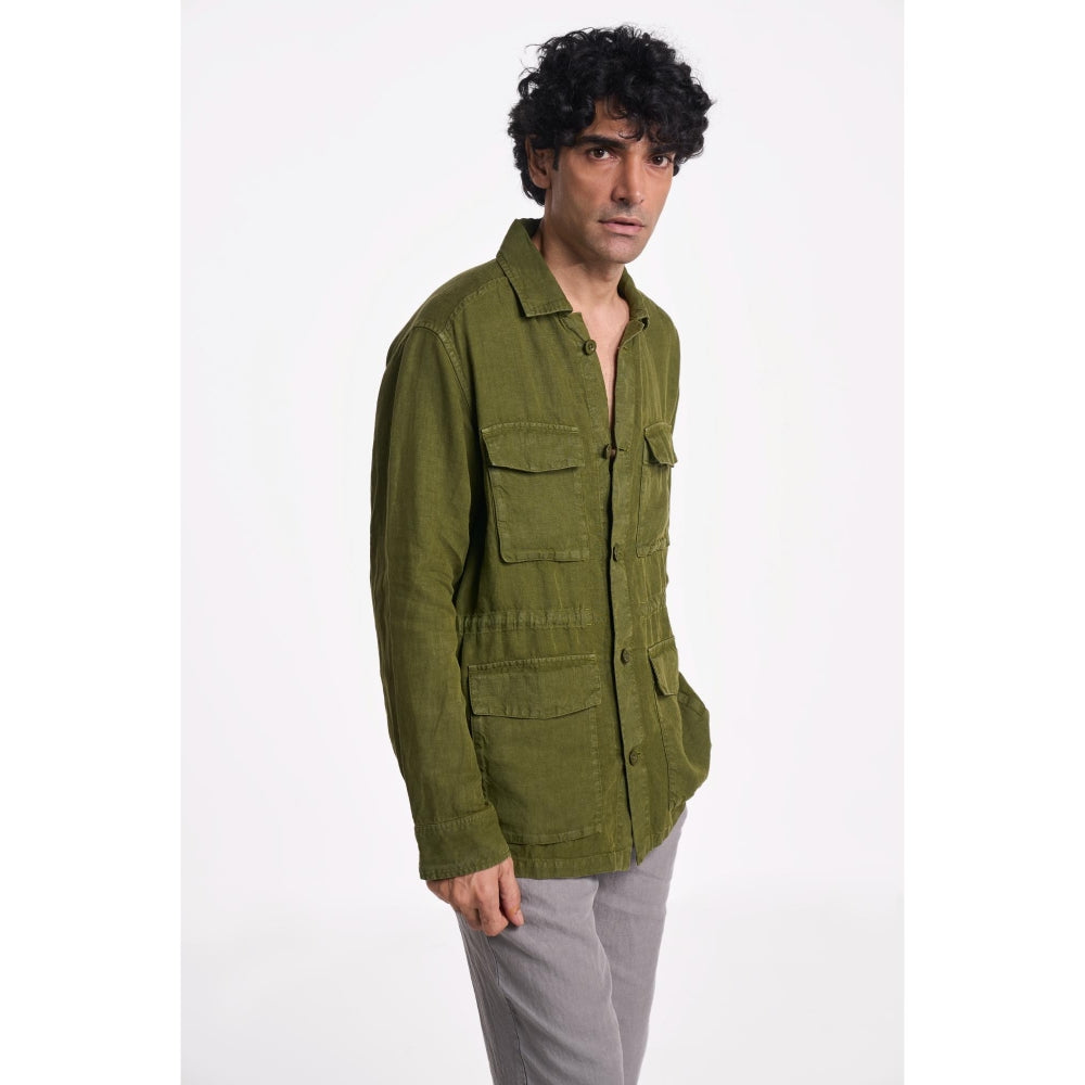 TERRA LUNA Felis The Traveller Shacket Olive