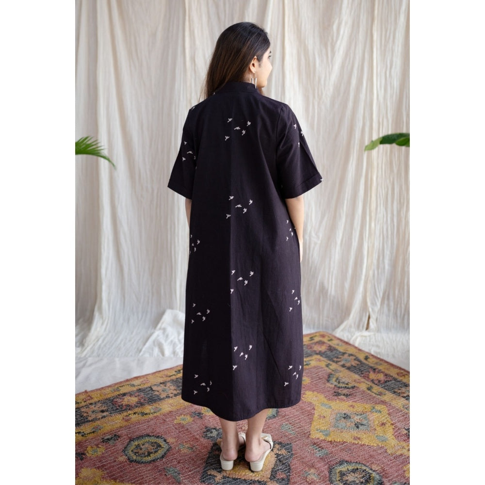 The Indian Ethnic Co. Moonlight Jaipur Ajrakh Cotton Dress