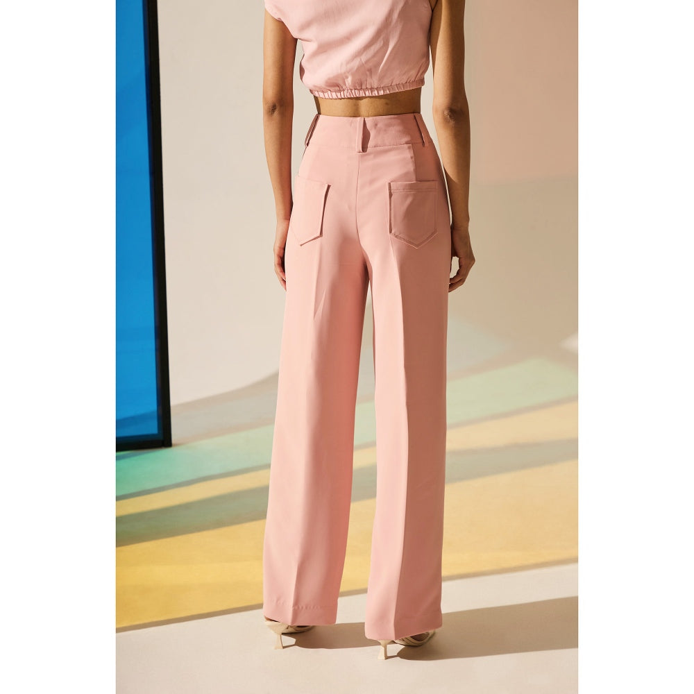 The Dapper Lady Rosewater Pleated Pants - Pink
