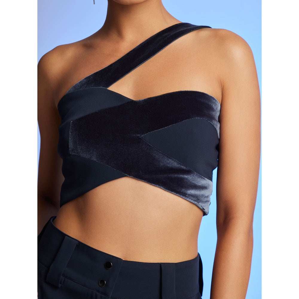 The Dapper Lady Dusk Tonal Bustier Top