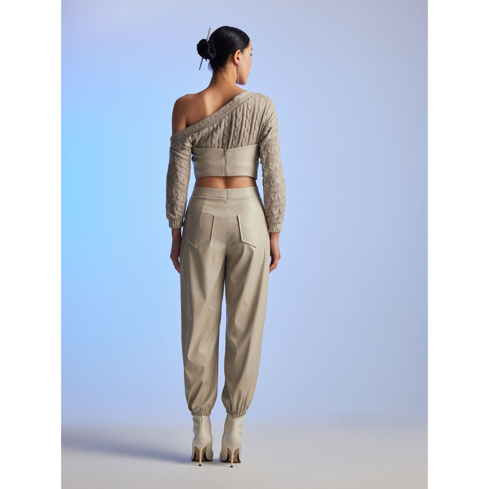 The Dapper Lady Ophelia Leather Bustier Top