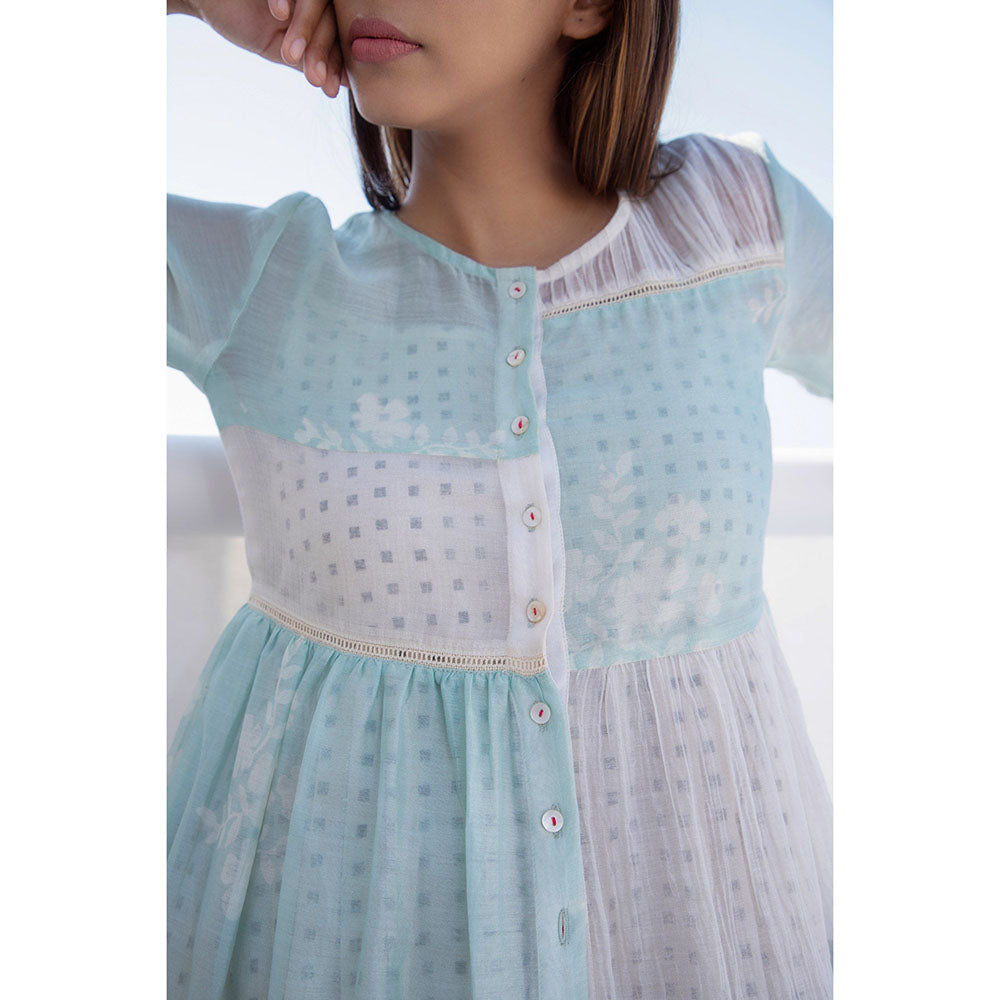 The Yellow Bow Aqua Sky Tiered Dress (Set of 2)