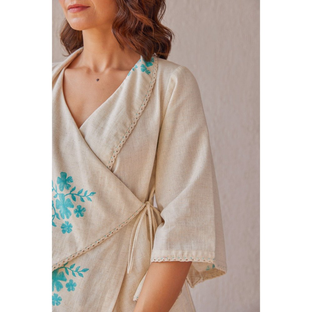 The Yellow Bow Rosette Beige Co-Ord (Set of 2)