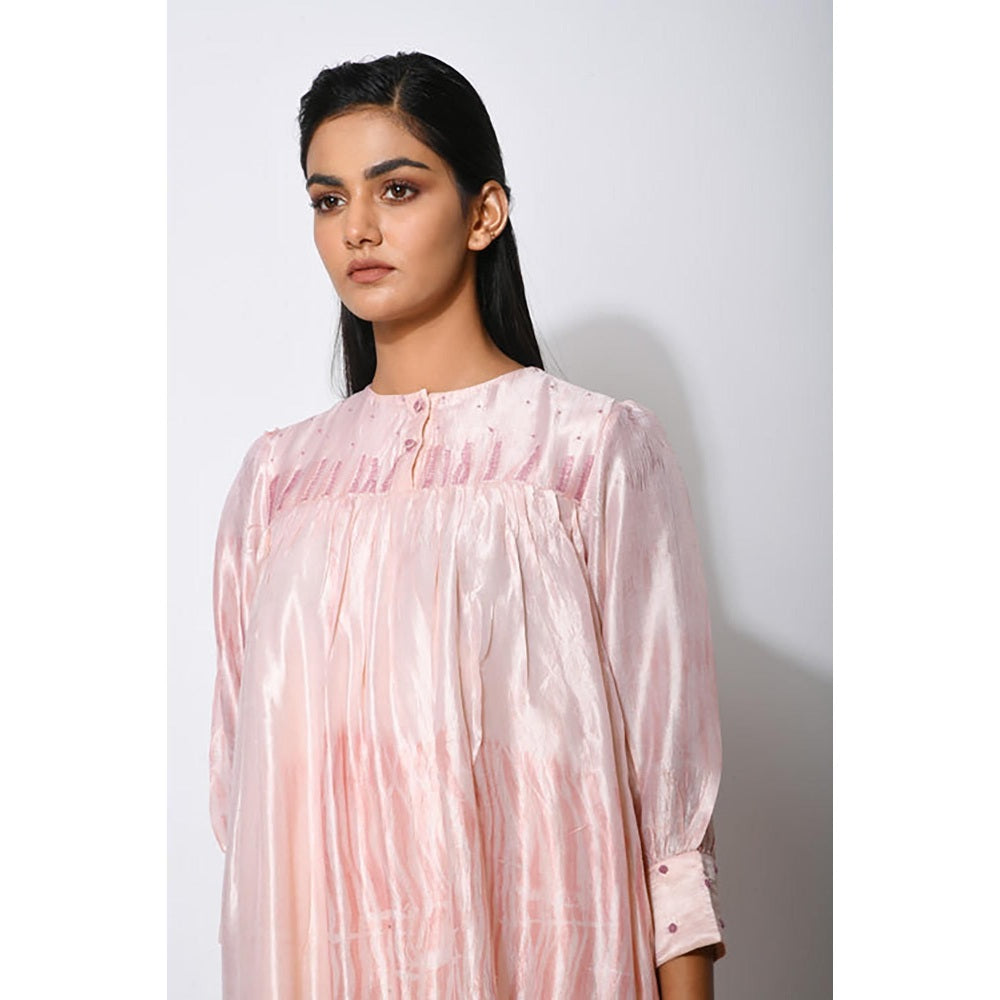 The Loom Art Ivory Mist Knee Length Dress