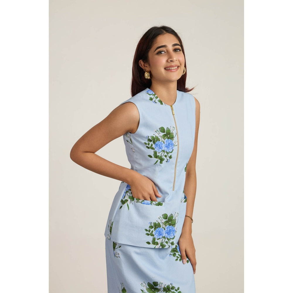 The Whole Nine Yards Light blue Mavi Co-Ord (Set of 2)