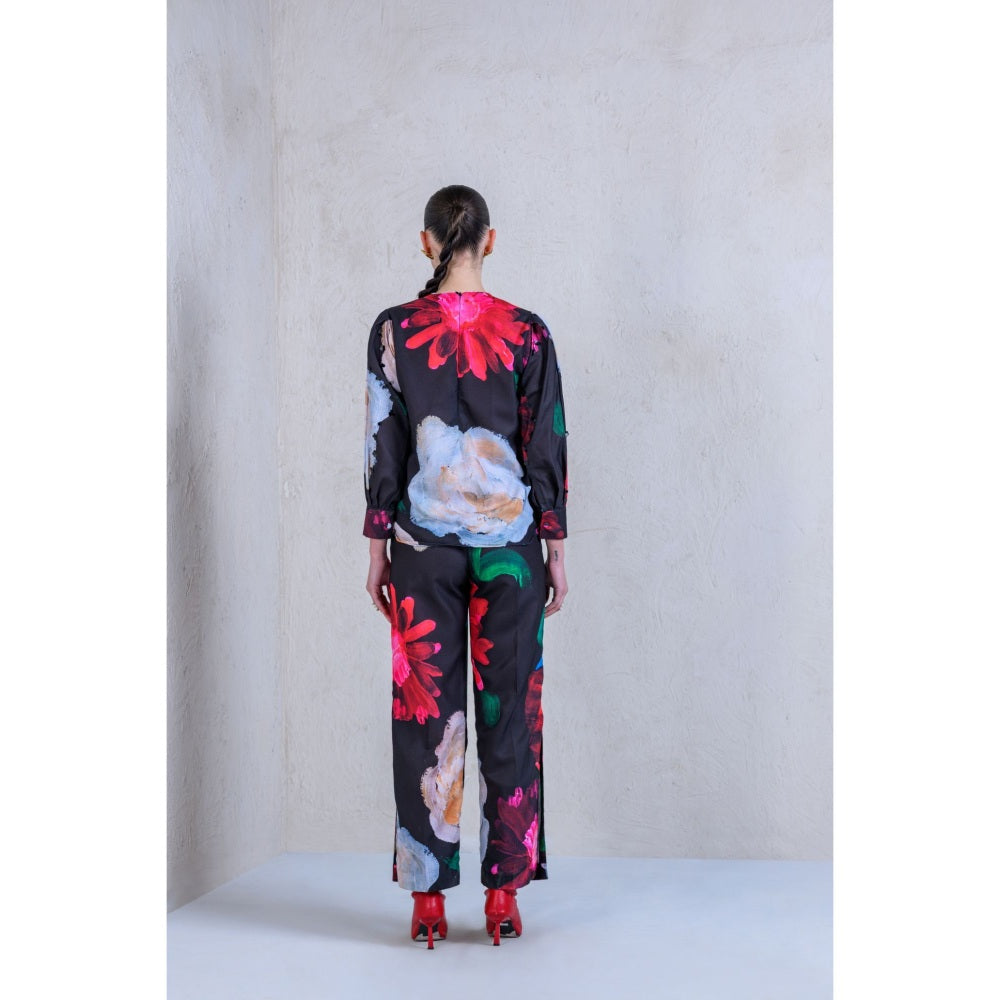 The Dramebaaz Company Scarlet Gardens Pant and Top (Set of 2)
