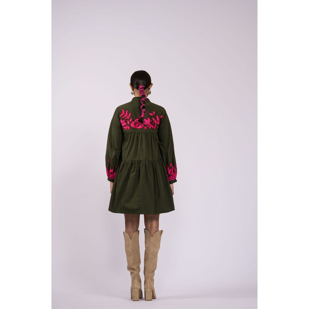 The Dramebaaz Company Whispering Breeze Tier Dress