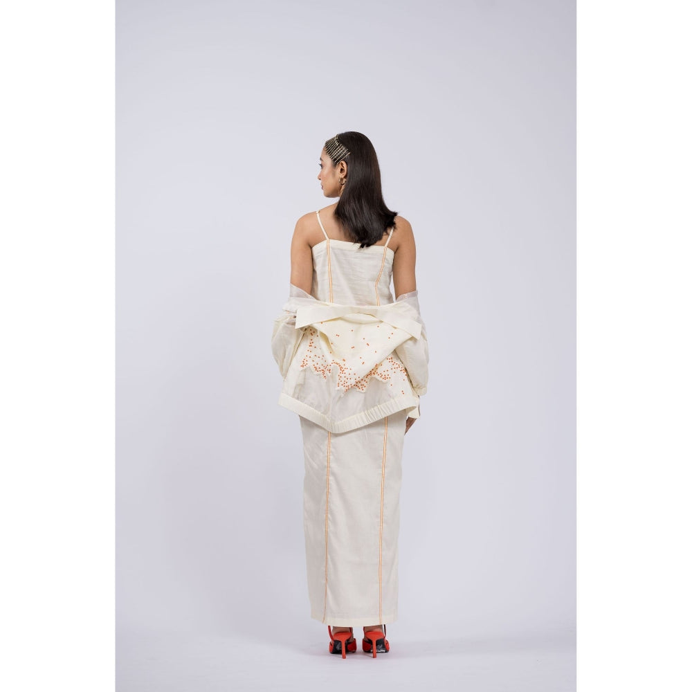 The Dramebaaz Company White Brie Jacket