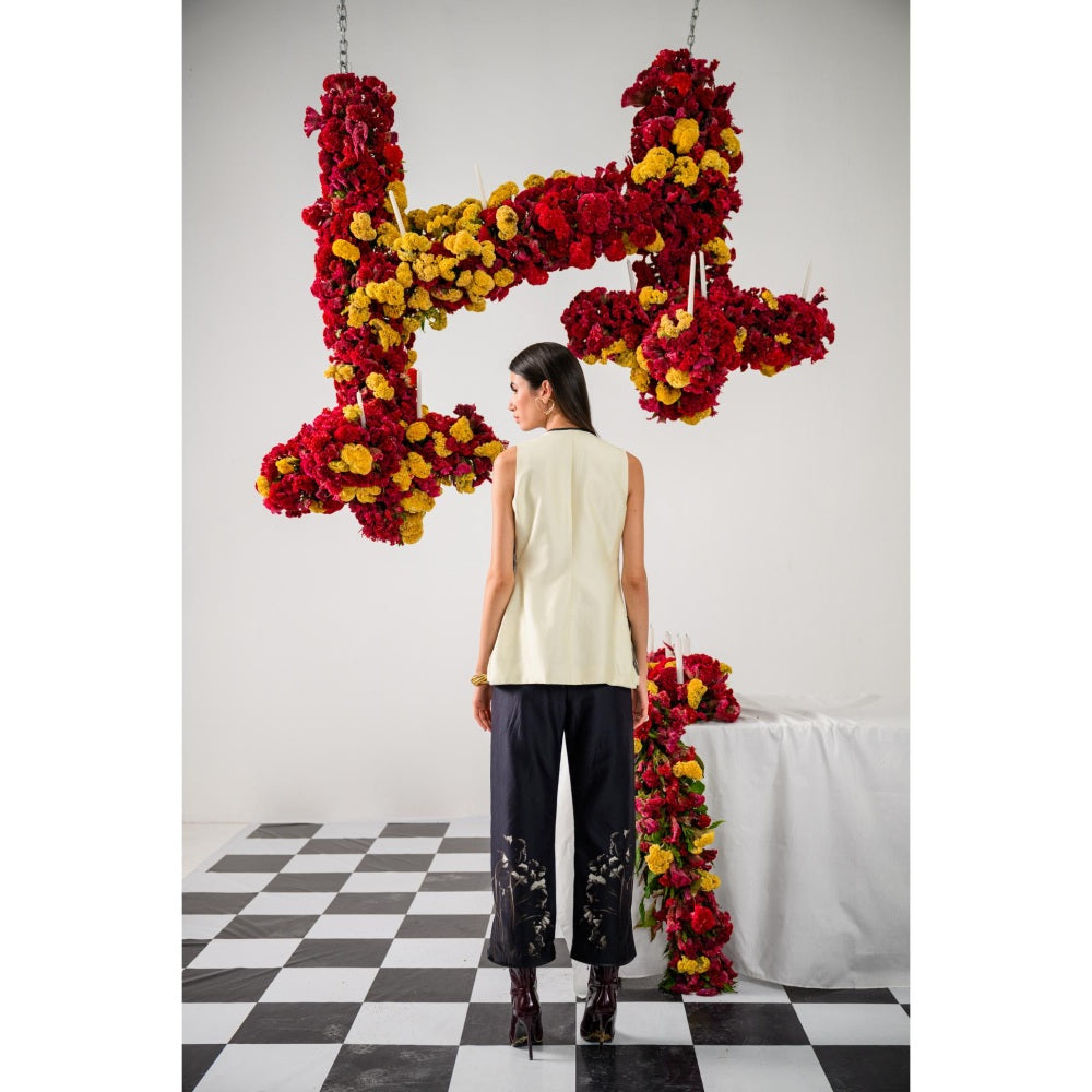 The Dramebaaz Company Black Celestial Pant