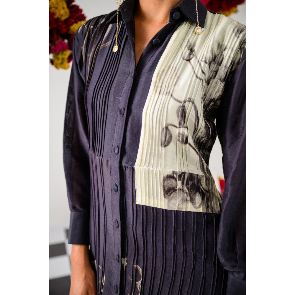 The Dramebaaz Company Antique Bloom Printed Shirt Dress