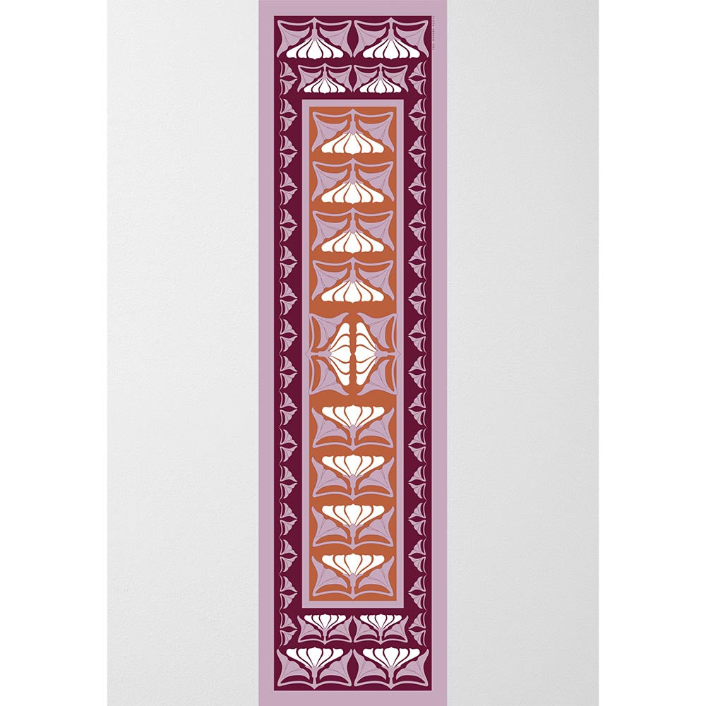 Thee Modern Roots Women Organic Opulence Silk Stole Burgundy