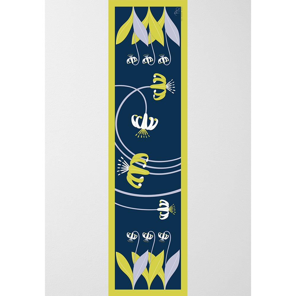 Thee Modern Roots Women Tropical Bliss Silk Stole Navy Blue