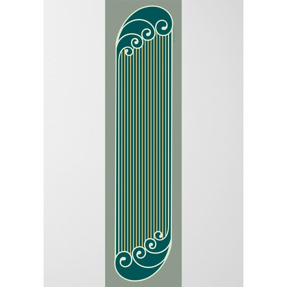 Thee Modern Roots Women Striped Symphony Silk Stole Green