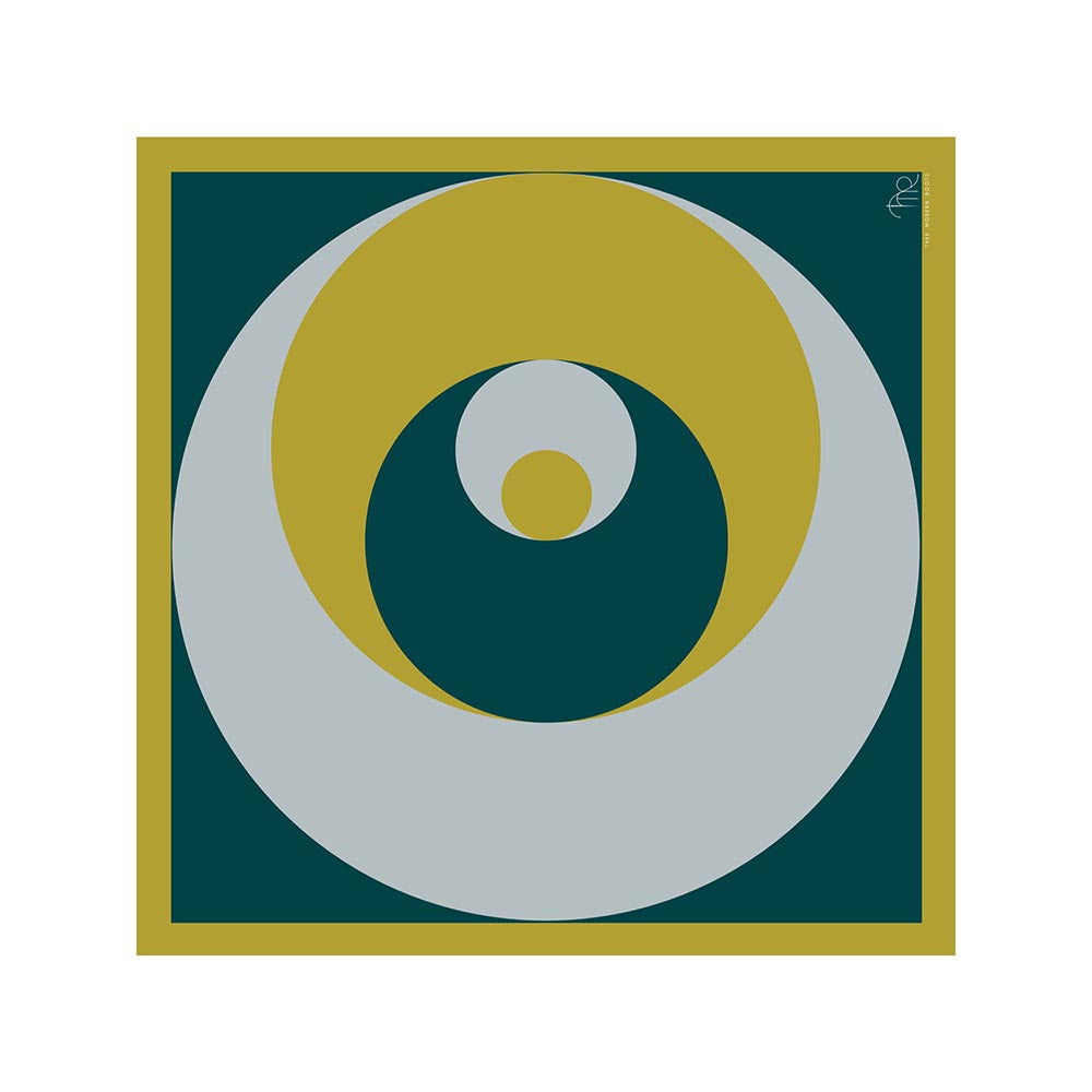 Thee Modern Roots Women Cosmic Mirag Silk Scarf Green