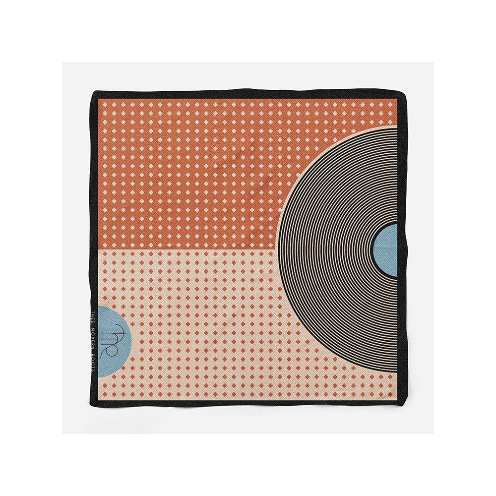 Thee Modern Roots Tawny Petals Silk Pocket Square