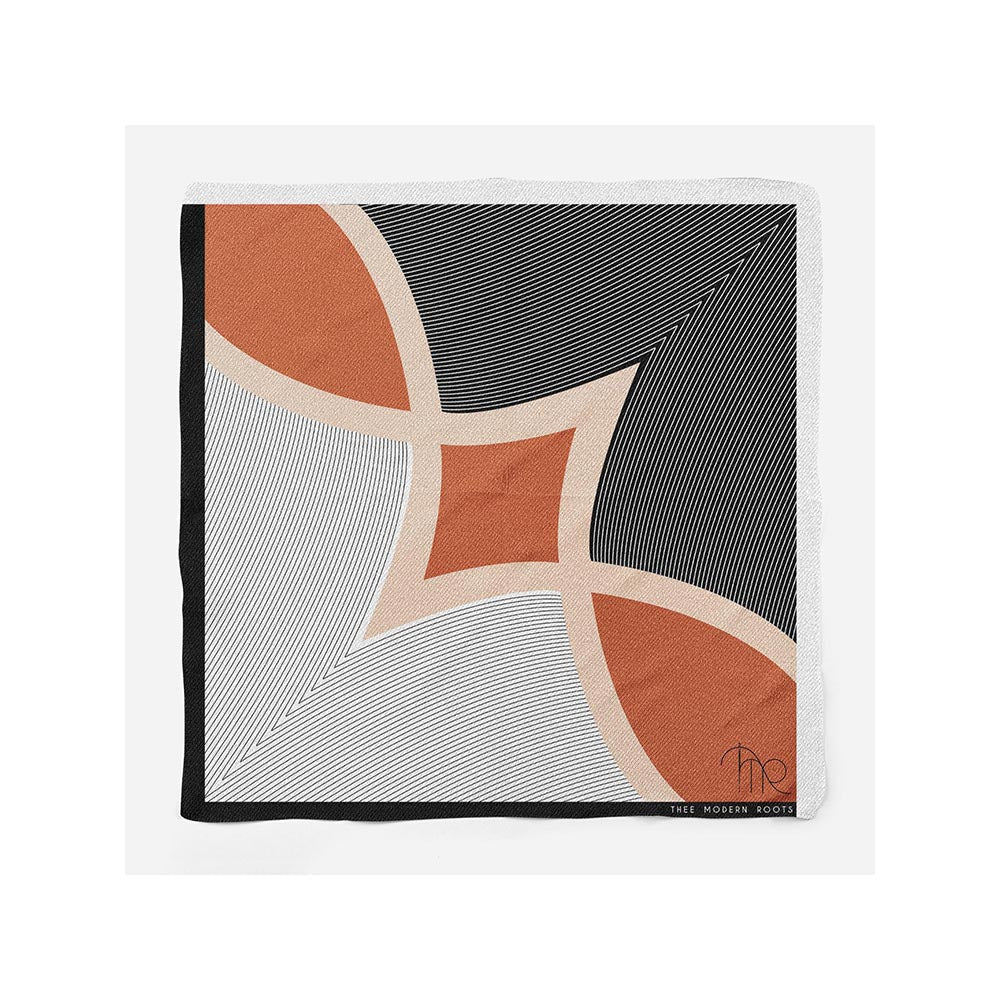 Thee Modern Roots Blackout Illusion Silk Pocket Square