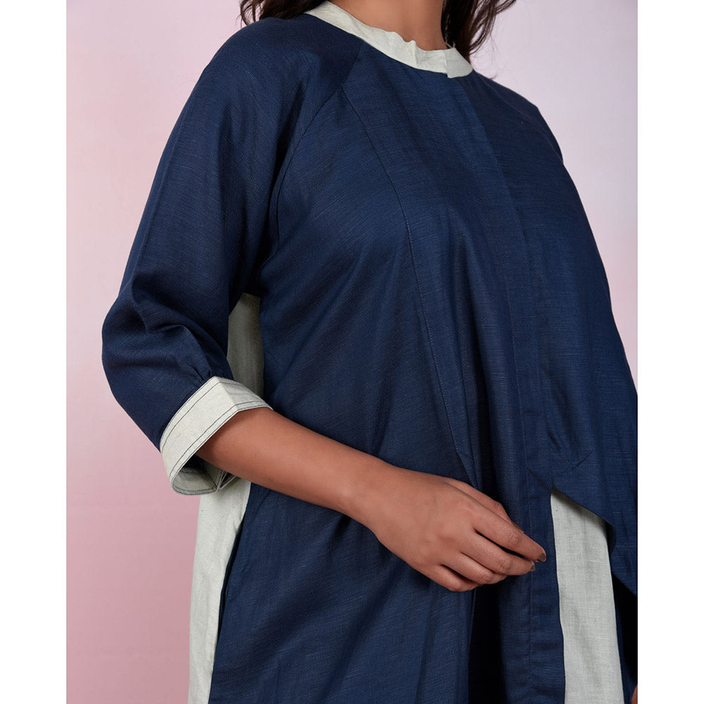 The House of Hemp Women Hemp and Lyocell Indigo Mist Dress