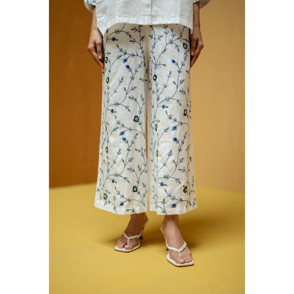 The House of Hemp White Neerja Co-Ord Set