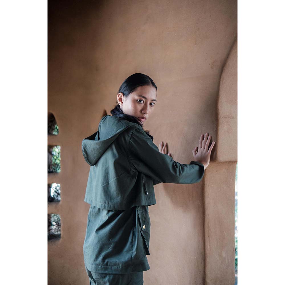 The Terra tribe Olive Kyoto Utility Jacket