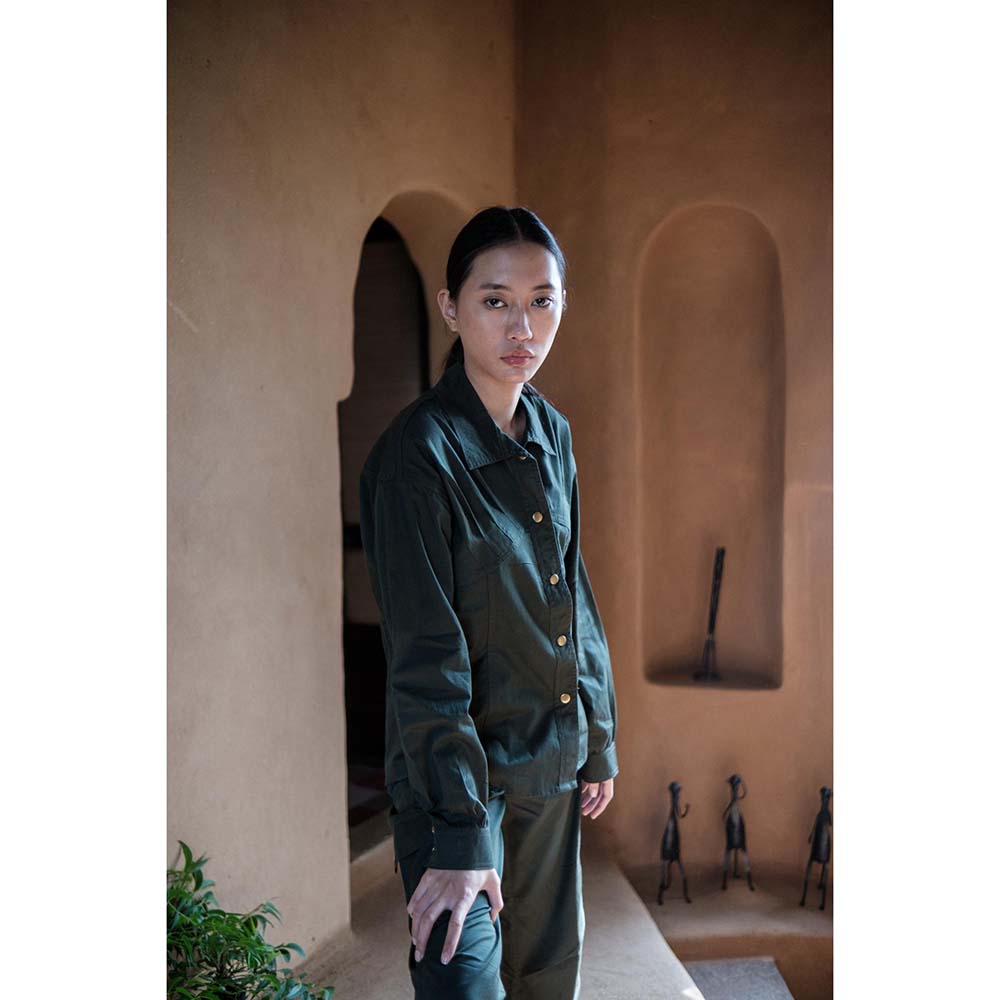 The Terra tribe Olive Arizona Shirt