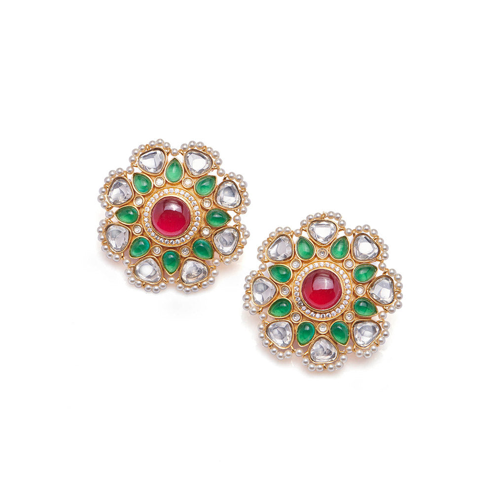 Aulerth Multi-Color Multi-Color Roya Studs by Suneet Varma