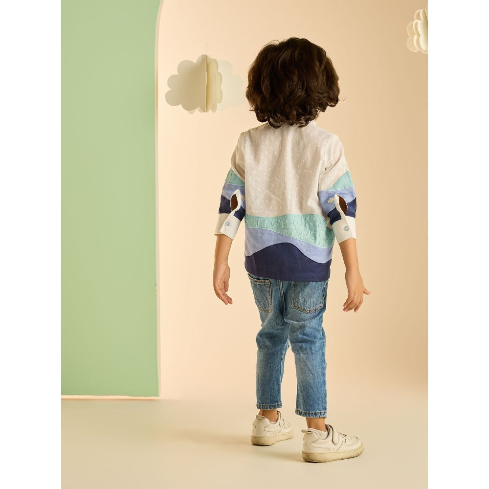 Tilsim by Sagarika Mehrotra Multi-Color Seaview Patch Shirt