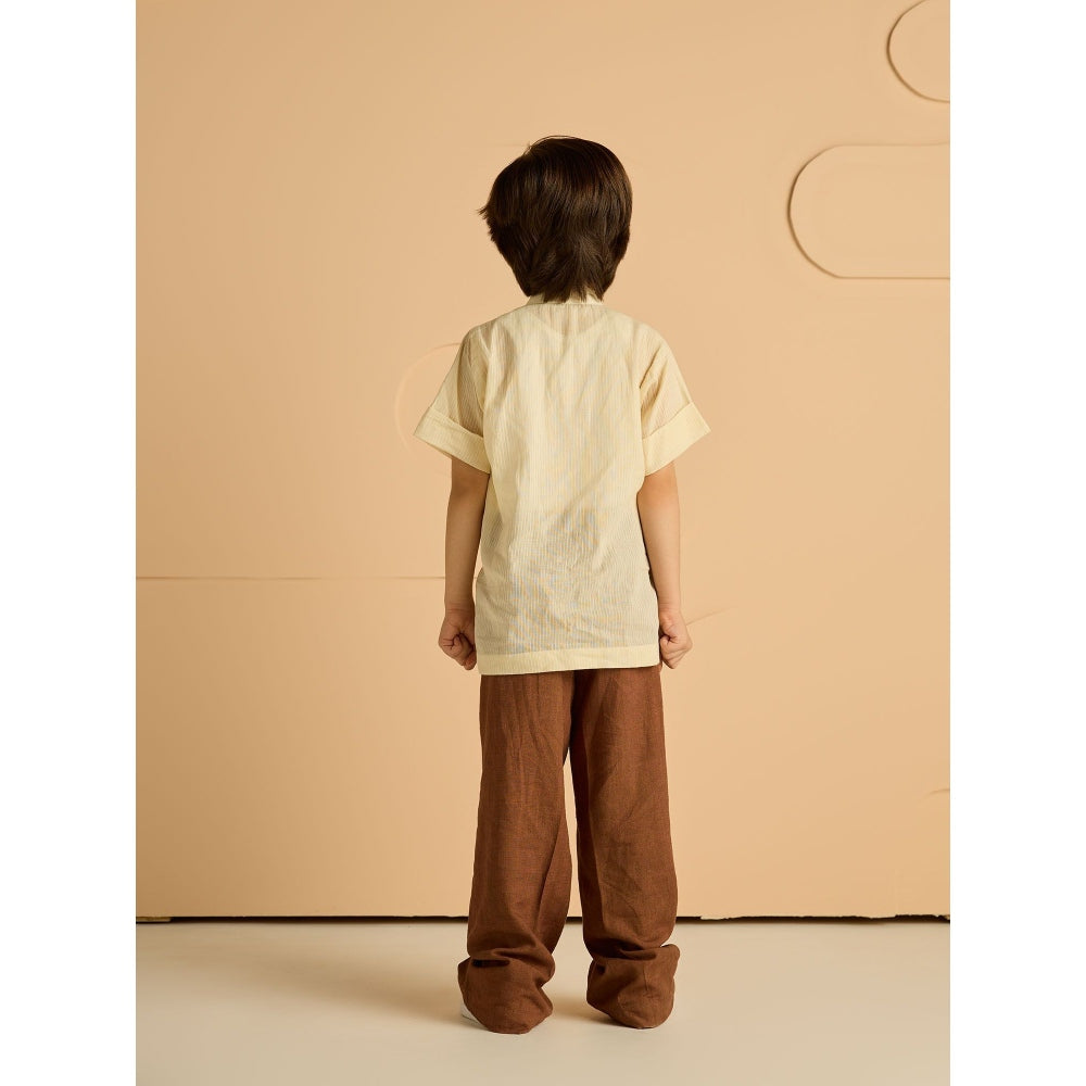 Tilsim by Sagarika Mehrotra Yellow Dodo Shirt and Pant
