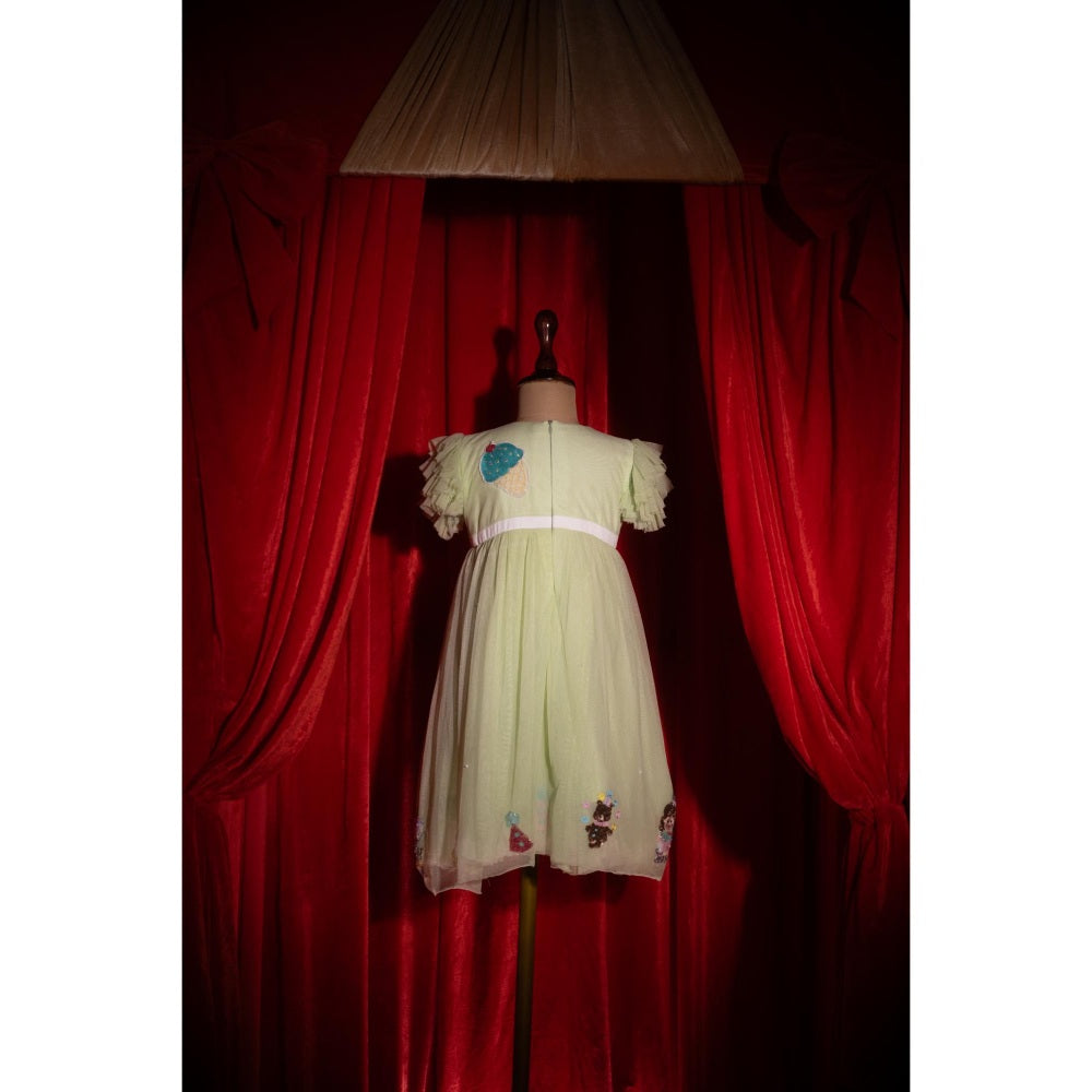 Tilsim by Sagarika Mehrotra Mint Cupcake Delight Dress