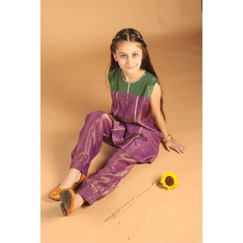 Tilsim by Sagarika Mehrotra Palash Kurta With Patiyala Pant