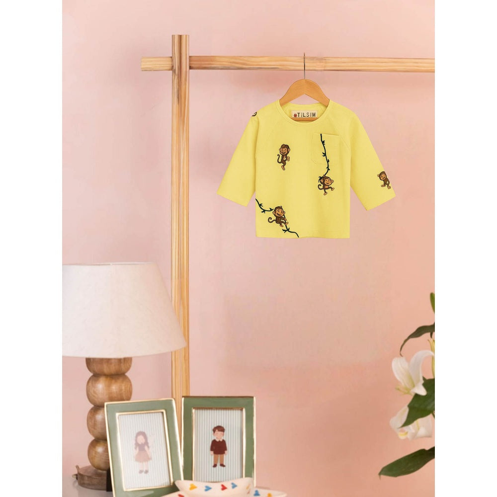 Tilsim by Sagarika Mehrotra Boy 5 Lil' Monkey T-Shirt