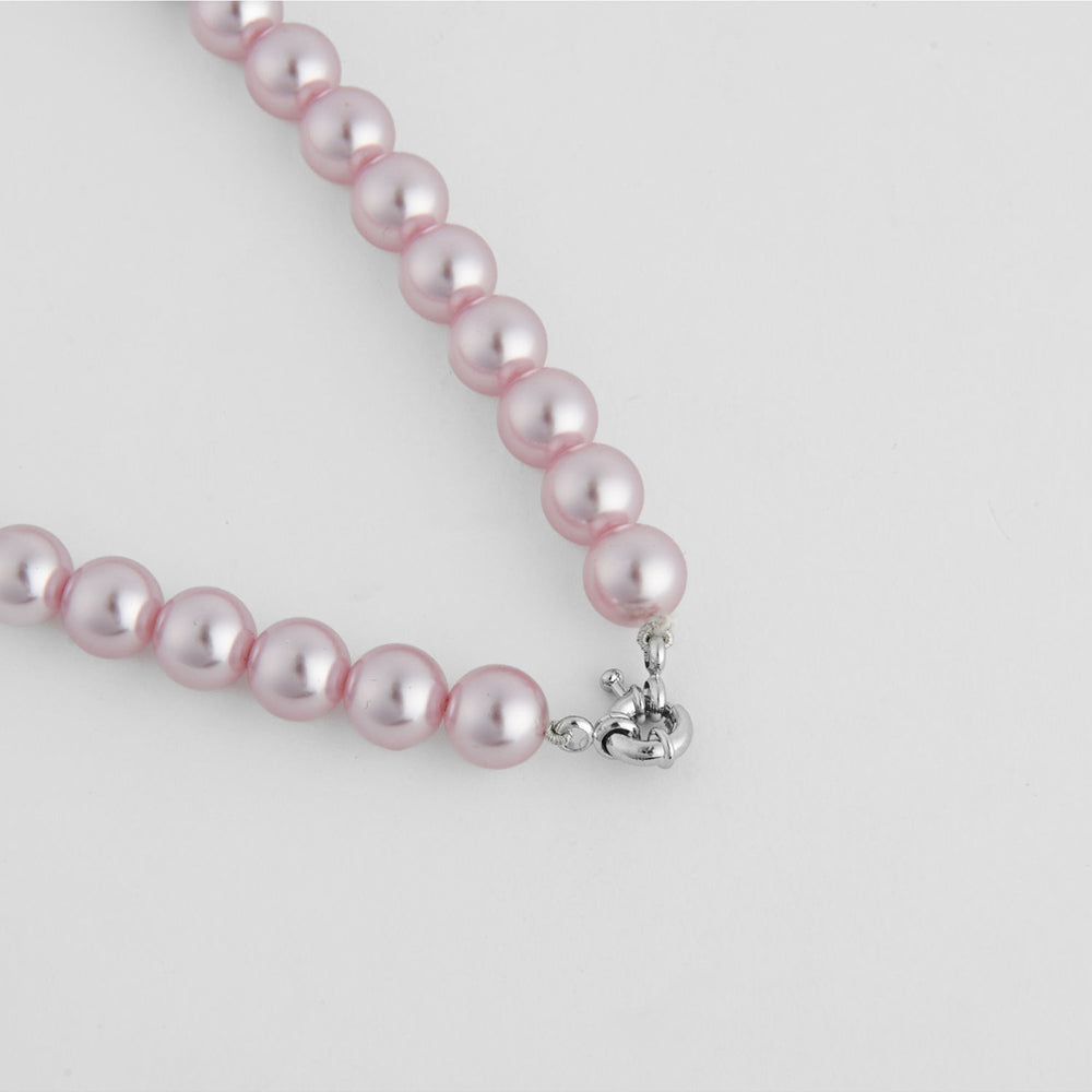TOTAPARI Wild Orchid Pink Pearls Necklace with Earrings