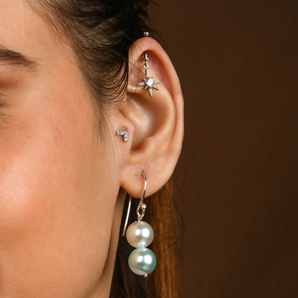 TOTAPARI Ocean Mist Green Pearls Necklace with Earrings