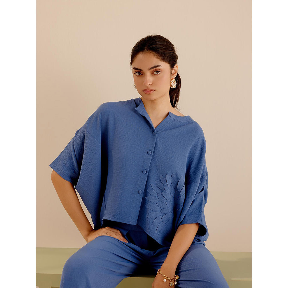 TRISARA Blue Wild Rose Co-Ord (Set of 2)