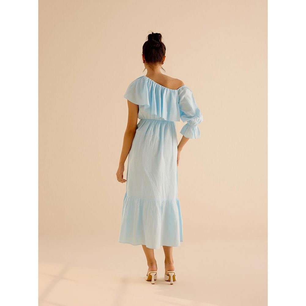 TRISARA Blue Florentine Dress