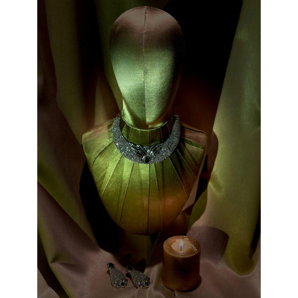 Tussya by Shreya Topaz Delight Jewelry Set