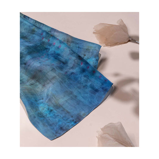 UNALLUME BY NISHA Sunset Horizon Silk Scarf