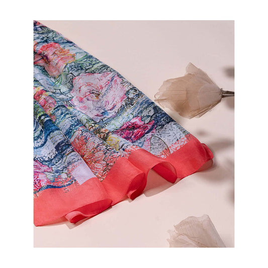 UNALLUME BY NISHA Abstract Essence Silk Scarf