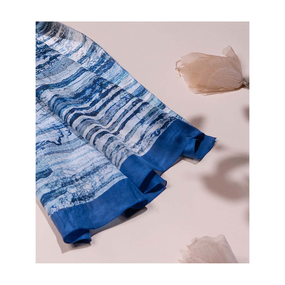 UNALLUME BY NISHA Blossom Burst Silk Scarf