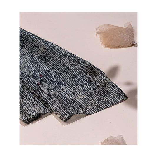 UNALLUME BY NISHA Monochrome Metropolis Silk Scarf