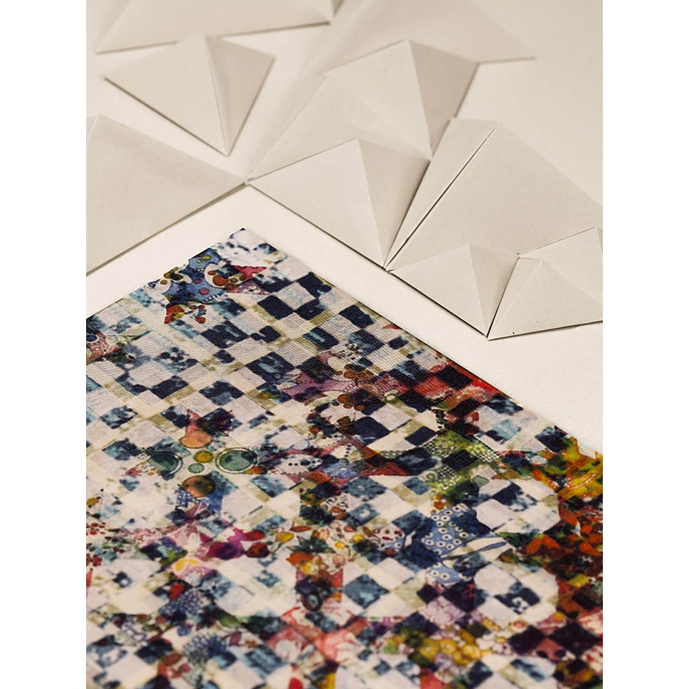 UNALLUME BY NISHA Multi-Colour Printed Pocket Square